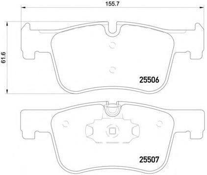 34116850568 BMW Brake Pad Mudah Pemasangan Sistem Brake Otomatis Lama