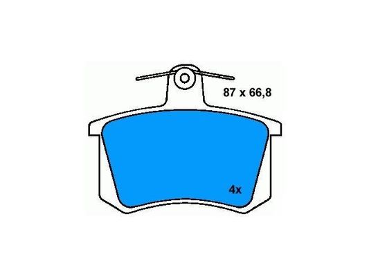 Bantalan Rem BMW 4A0698451