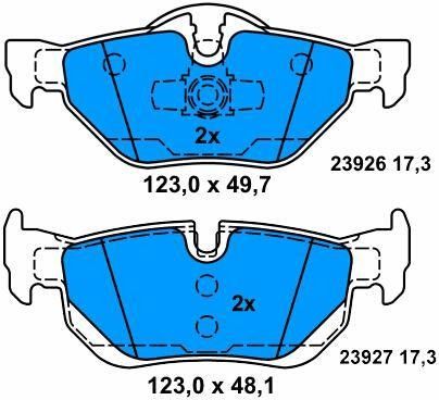 High Strength 34216767150 BMW Brake Parts Untuk BMW X1 E84 Dan 3 Touring E91
