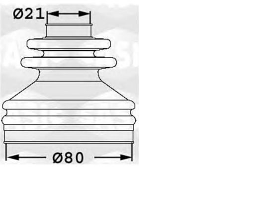 4B0498201 Bagian transmisi C.V Joint Kit