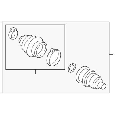 3QF498099B Bagian transmisi C.V Joint