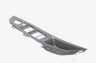 BMW 51417225879 Auto AC dan Bagian Listrik Pintu Depan Handle Trim - Kiri